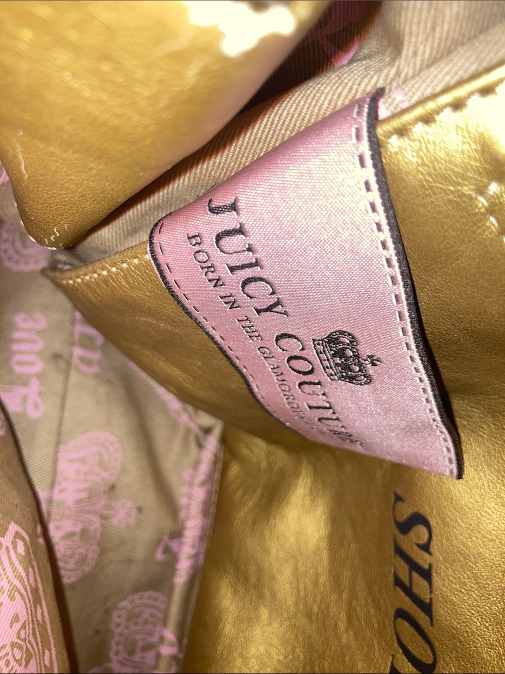 Vintage Juicy Couture Pink Suede Scottie Dog bag missingchain - Picture 10 of 17
